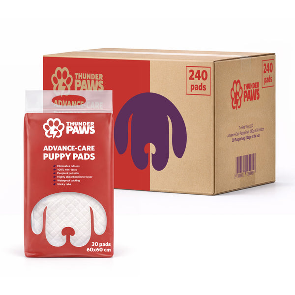 Thunder Paws AdvanceCare 60x60cm Puppy & Kitten Pads Value Pack (240pads)