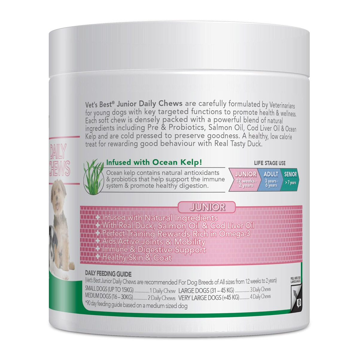 Vet's Best Daily Chews (180 Soft Chews) - Junior