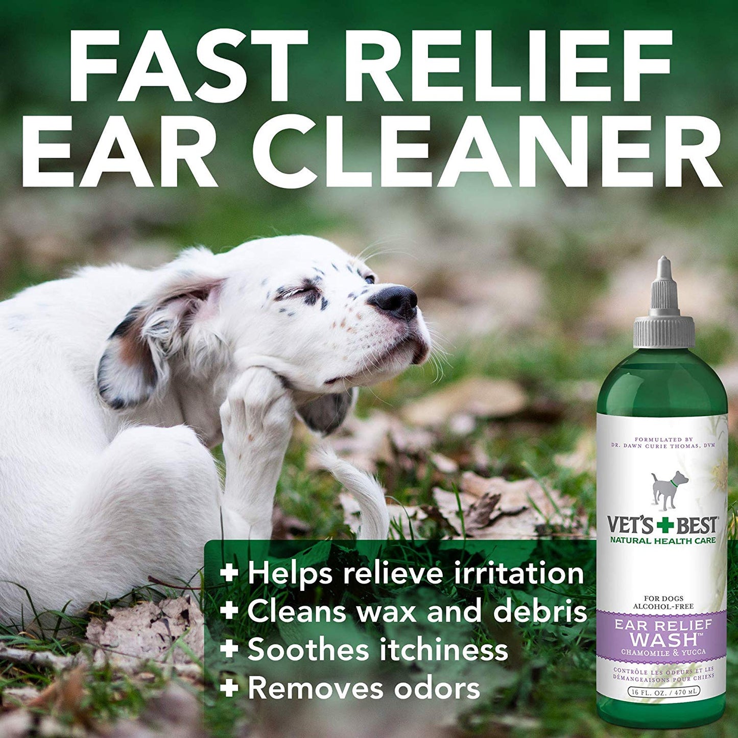 Vet's Best Ear Relief Wash (16oz)