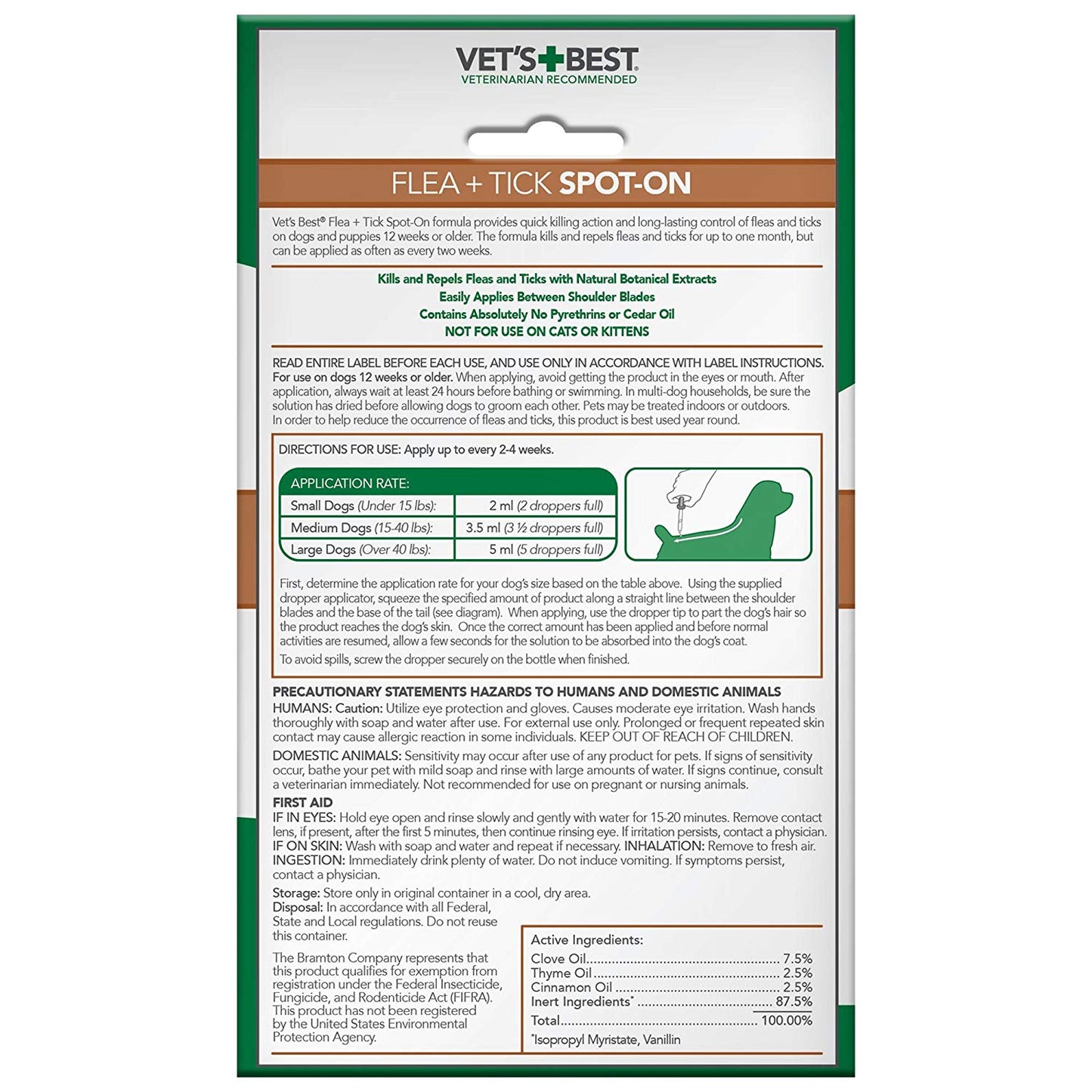 Vet's Best Flea & Tick Spot On
