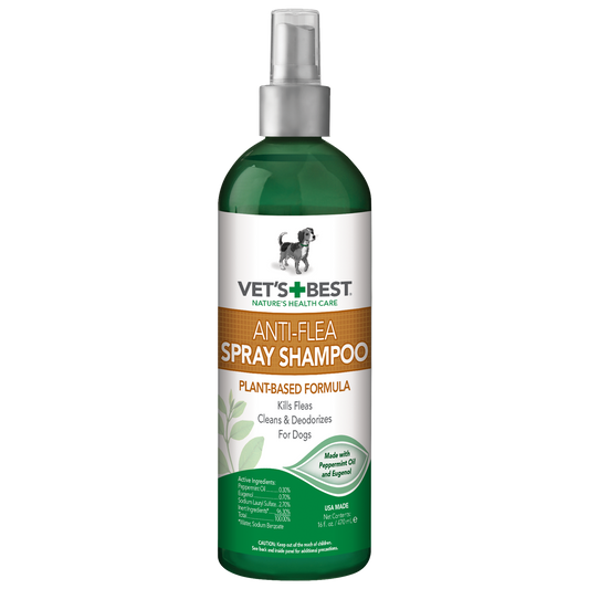 Vet's Best Natural Anti-Flea Easy Spray Shampoo (16 oz)