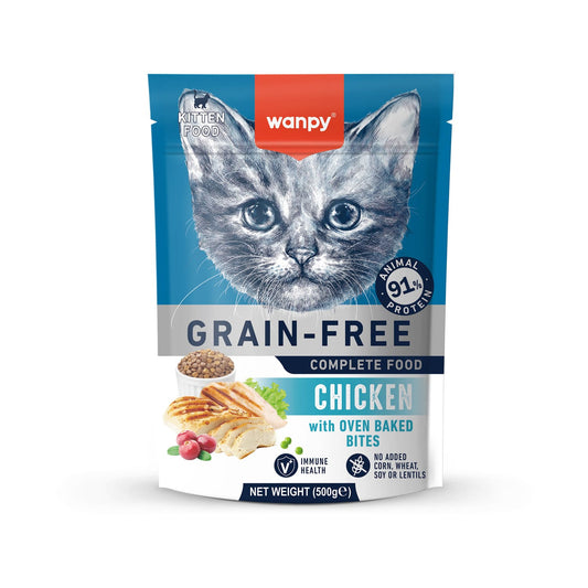 Wanpy Grain Free Complete Food for Kitten - Chicken Recipe - 500g