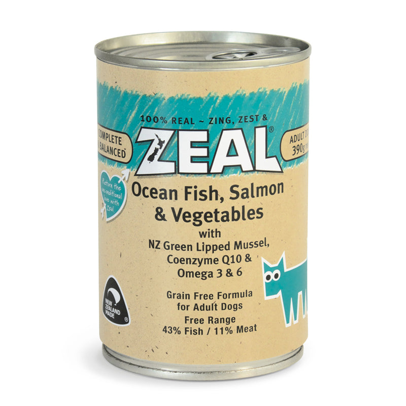 Zeal  Ocean Fish Salmon & Vegetables (390g)