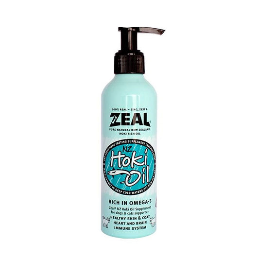 Zeal Natural Hoki Fish Oil Supplement for Cats  &  Dogs (225ml)