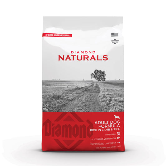 Diamond Naturals Adult Dog Lamb Meal  &  Rice Formula - 15 Kg (33 lbs)