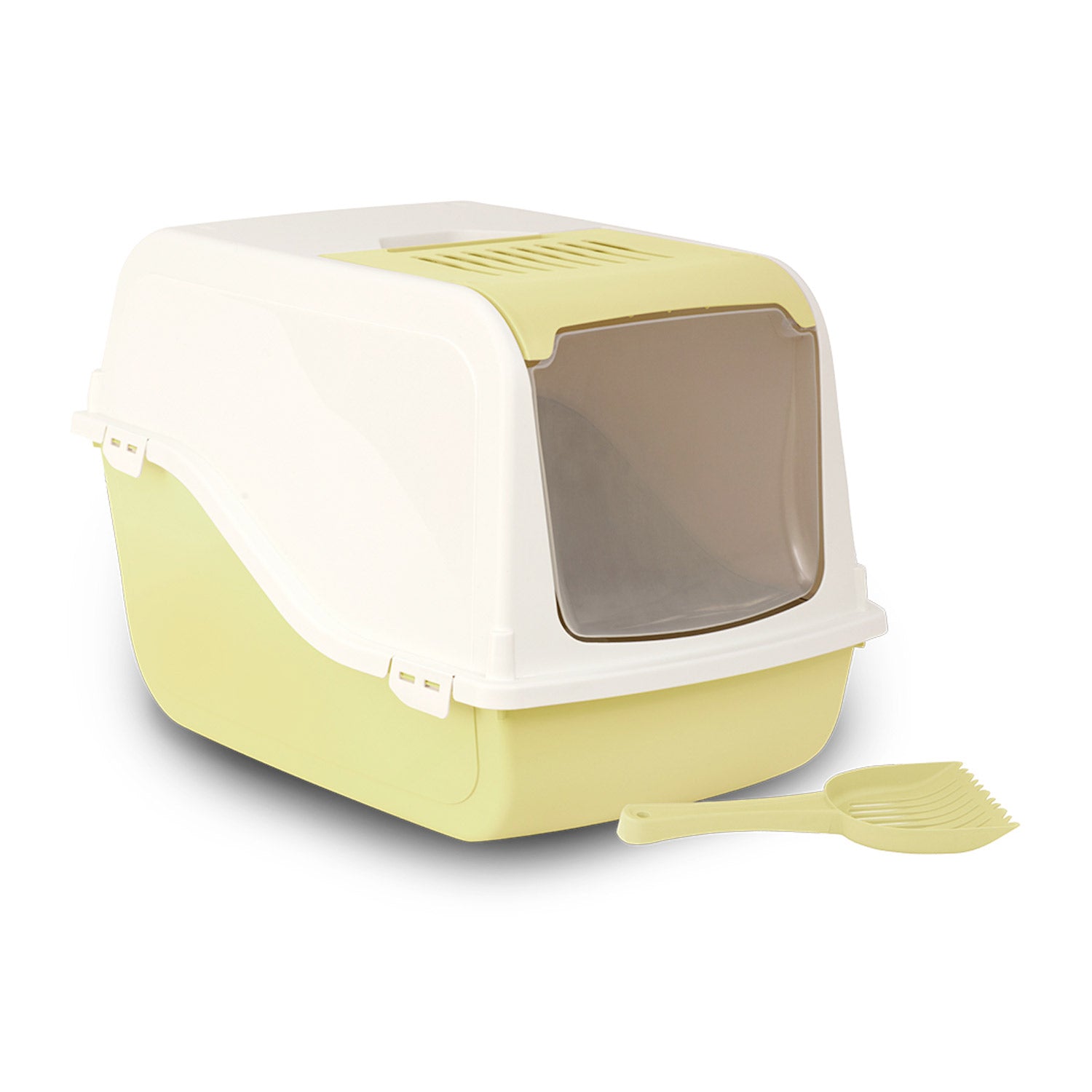 Cat Litter Box ARIEL(TOP FREE) - Yellow