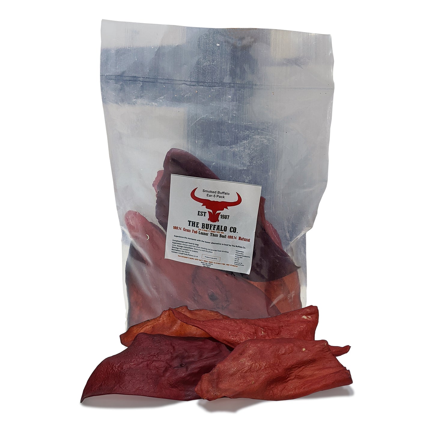 Smoked Buffalo Ear 5pcs
