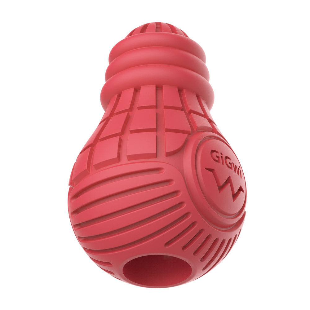 Red Bulb Dispensing Treat Dog Toy - Medium
