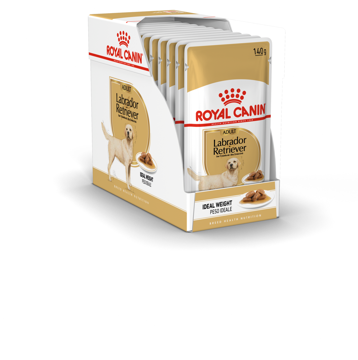 Royal Canin 10 x 140 gm Breed Health Nutrition Labrador (Wet Food Pouches)