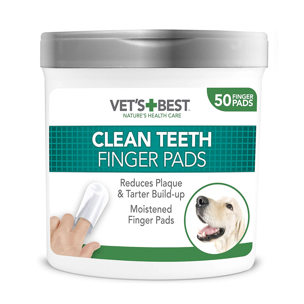Vet's Best Clean Teeth Finger Pads (50 Pads)