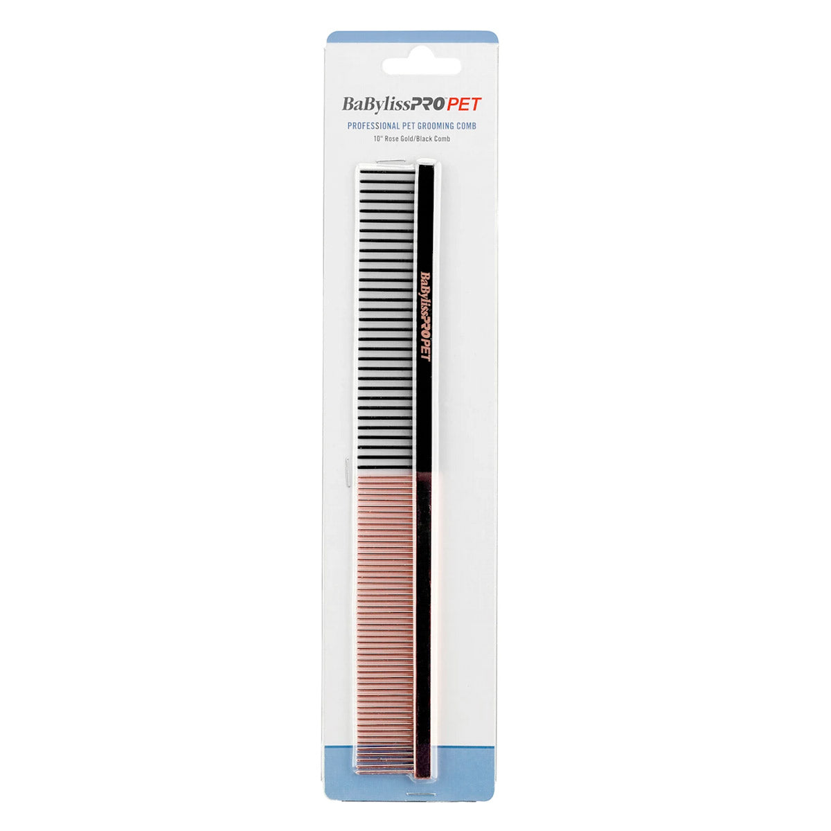 BaByliss PRO PET Rose Gold/Black Dog Comb - Medium