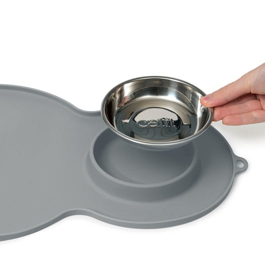 Catit Peanut Placemat Medium Grey