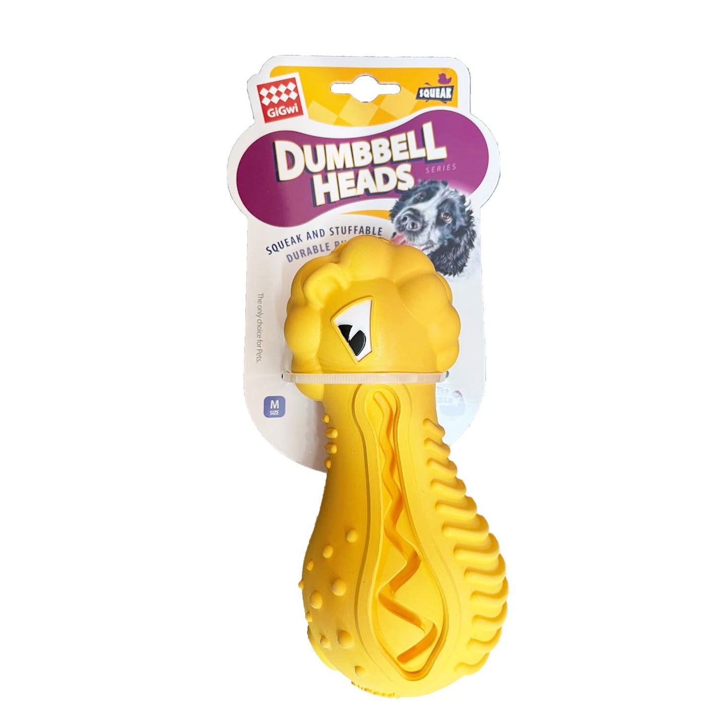 GiGwi DUMBBELL HEADS Lion - Squeak and stuffable