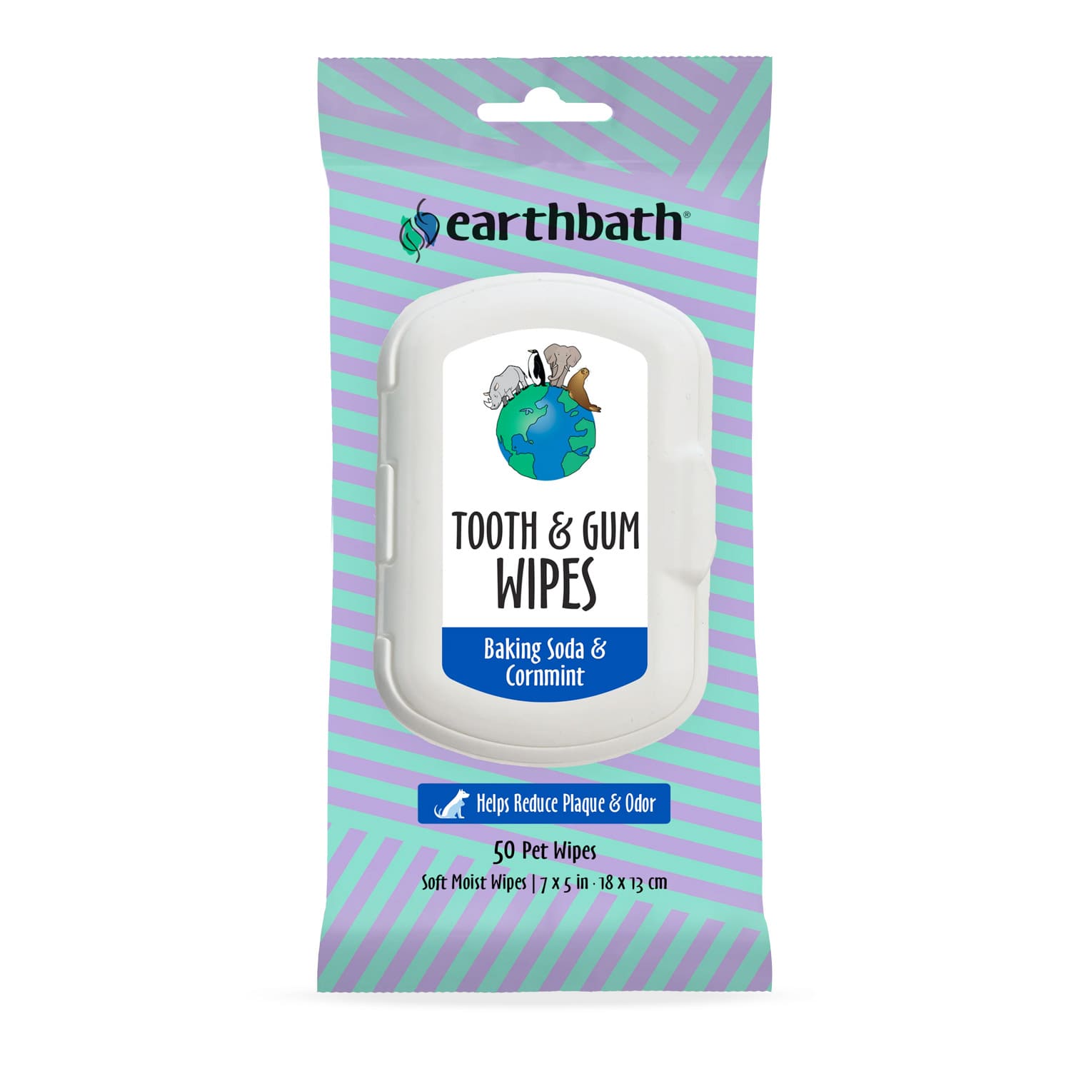 Earthbath Tooth & Gum Wipes - 50 Pet Wipes