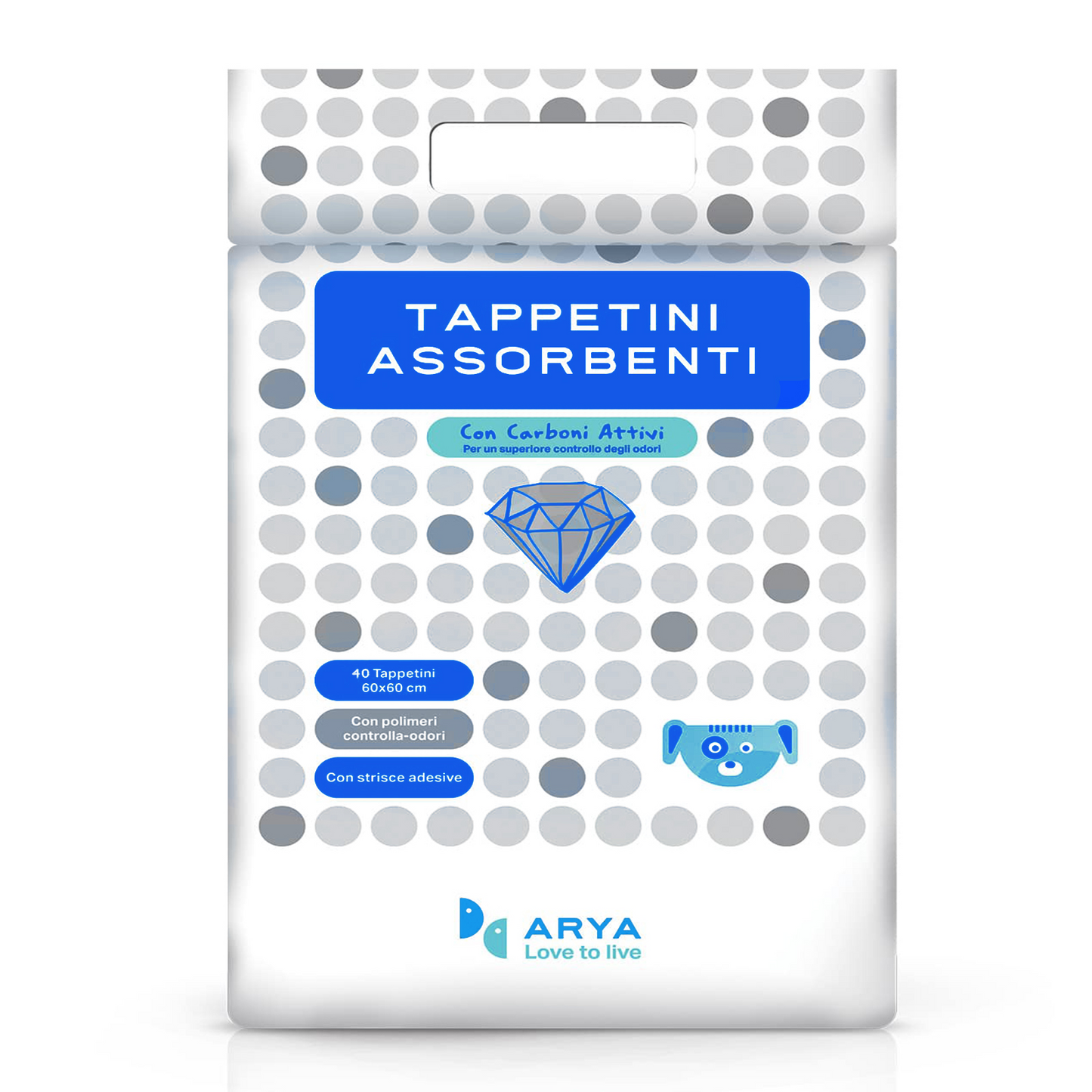 Arya Puppy Pads With Activated Carbon 60 x 60 cm 40/pk