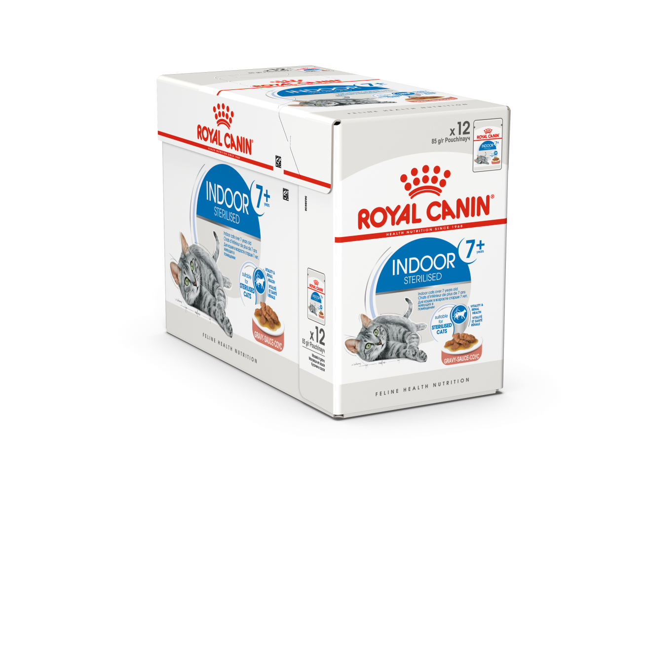 Royal Canin 12 x 85 gm Feline Health Nutrition Indoor 7+ (Wet Food Pouches)
