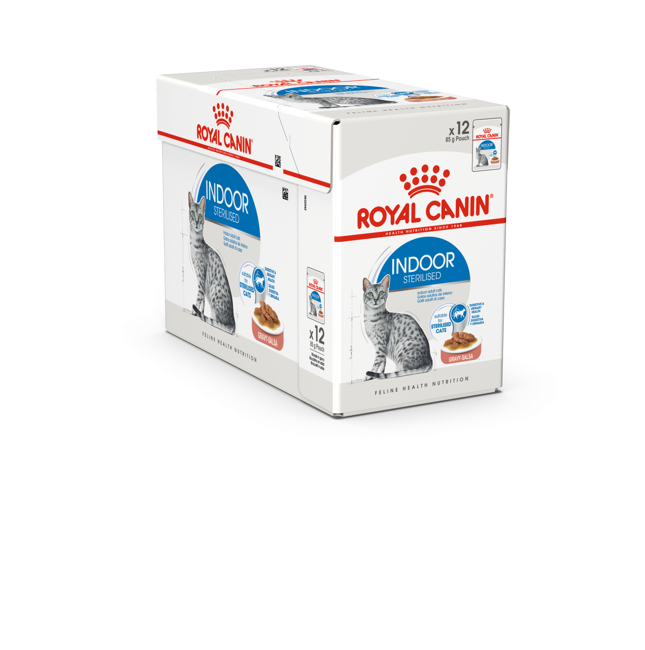Royal Canin 12 x 85 gm Feline Health Nutrition Indoor (Wet Food Pouches)