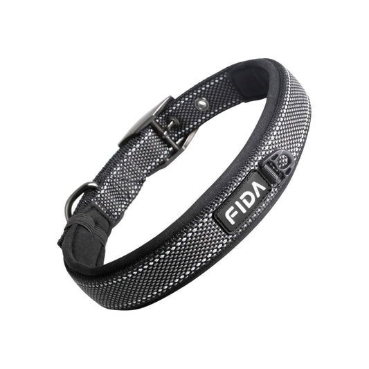 Fida Heavy Duty Dog Collar - Small, Black