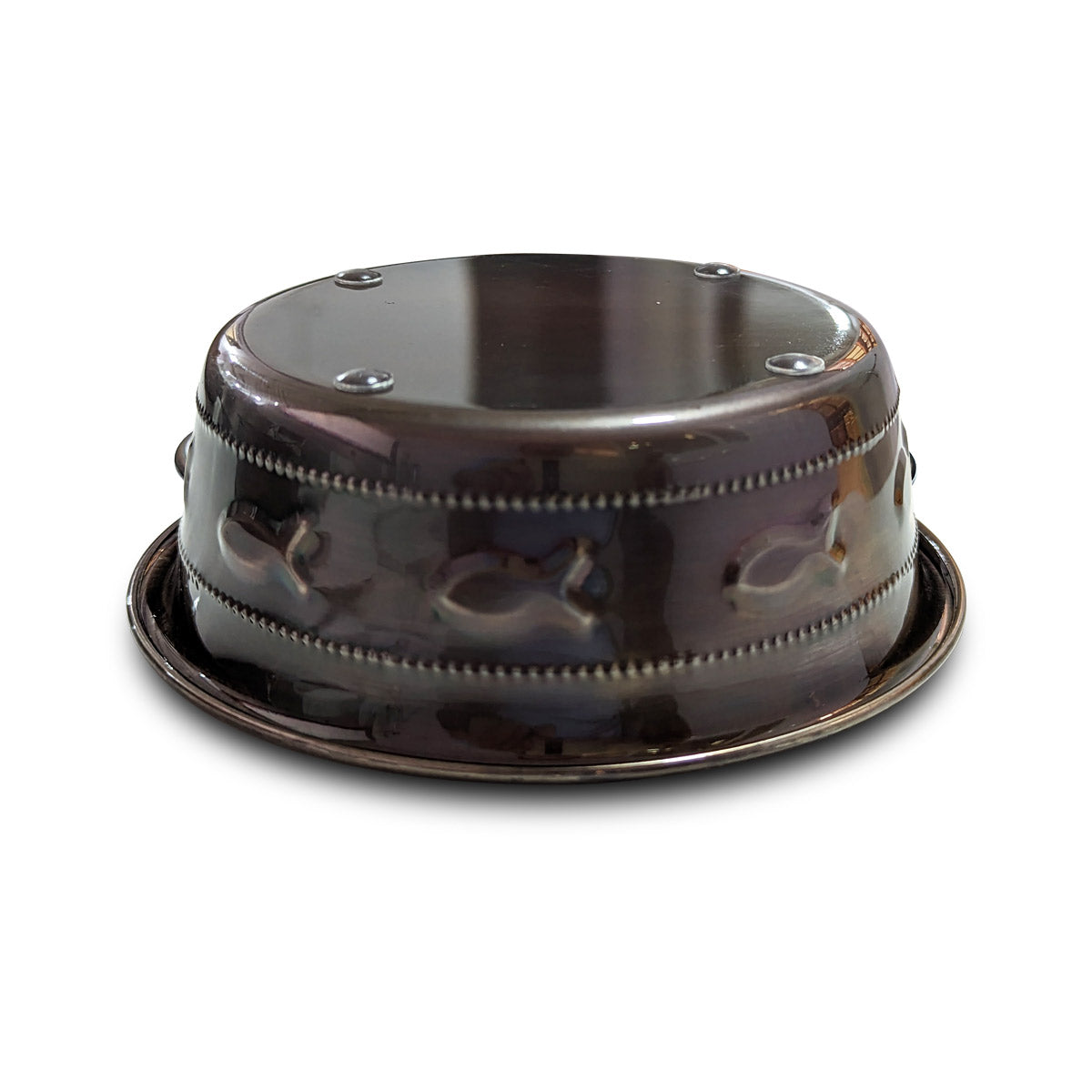 Premium Bowl Fish Embossed - Antique Copper