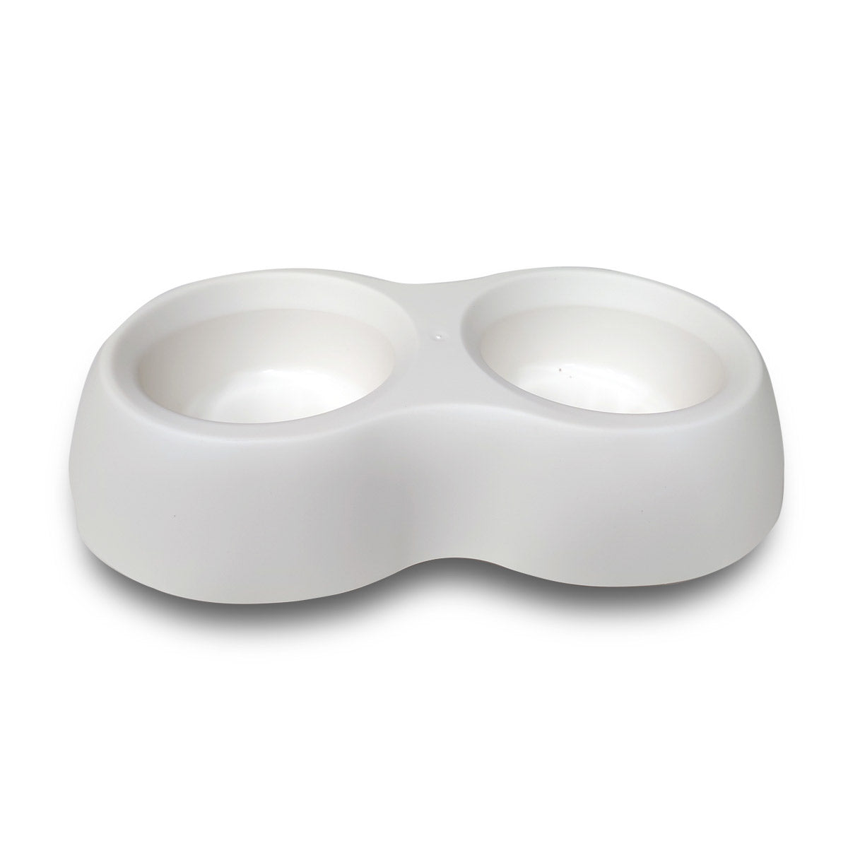 Food & Water bowl DORA 0.3L + 0.3L - White
