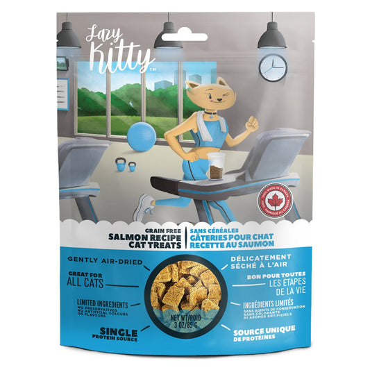 Lazy Kitty Air-Dried Grain-Free Cat Treats - Salmon Recipe 3oz / 85gm