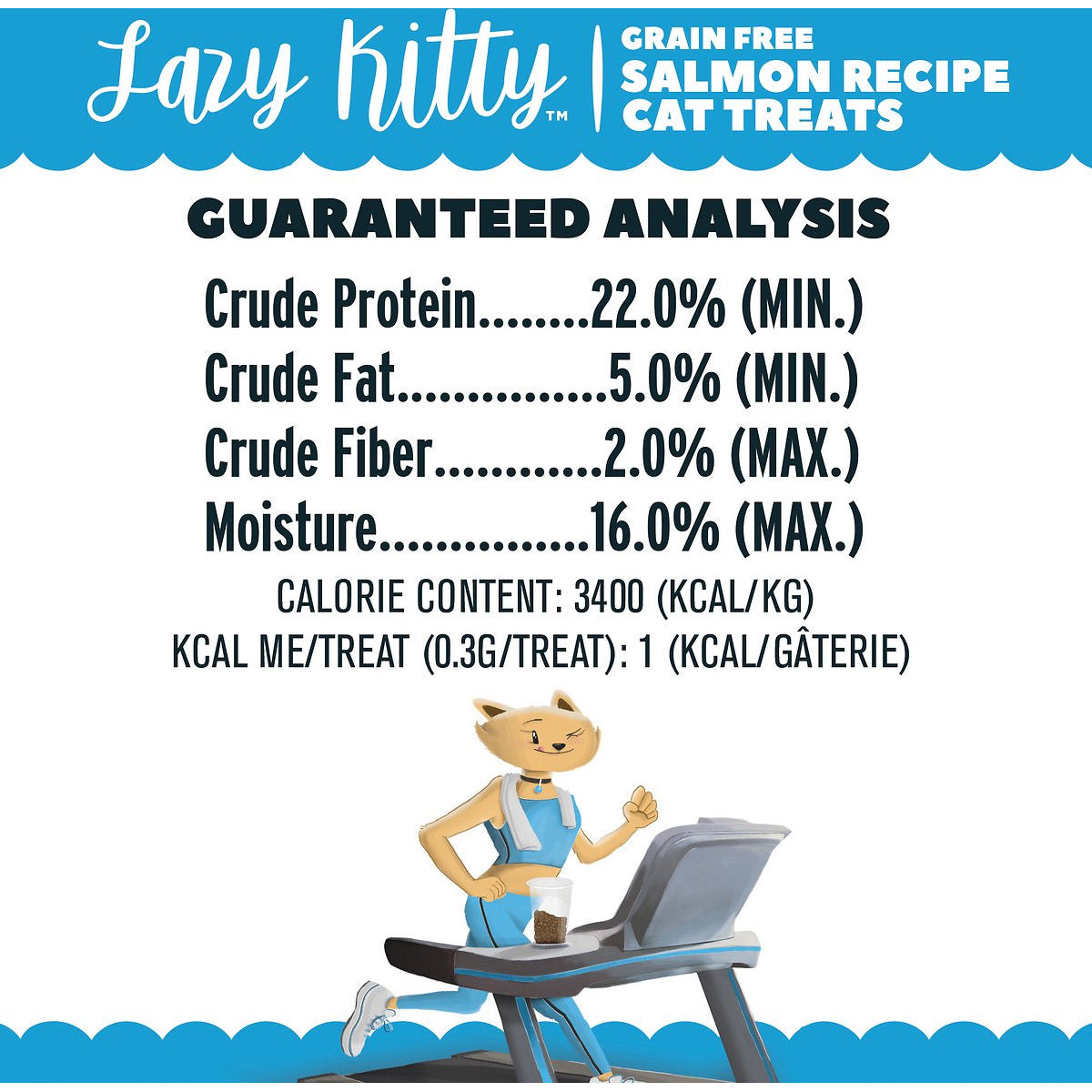 Lazy Kitty Air-Dried Grain-Free Cat Treats - Salmon Recipe 3oz / 85gm