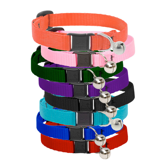 Basic Solids Safety Cat Collar with Bell