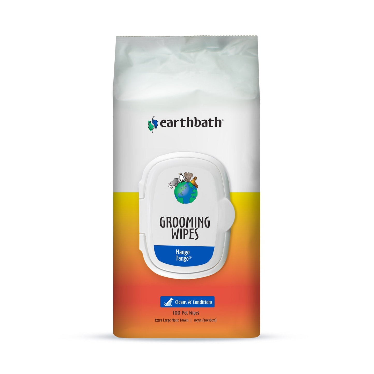 earthbath Grooming Wipes Mango Tango 100 ct