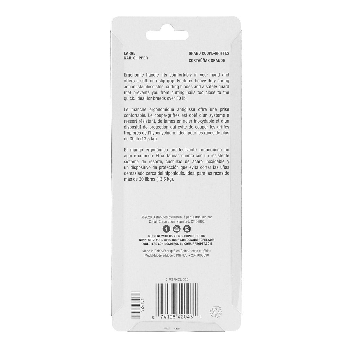 ConairPRO Dog Nail Clippers - Large