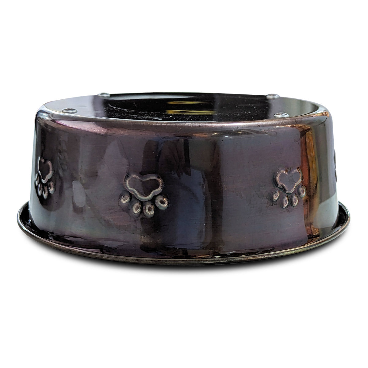 Premium Bowl Paw Embossed - Antique Copper