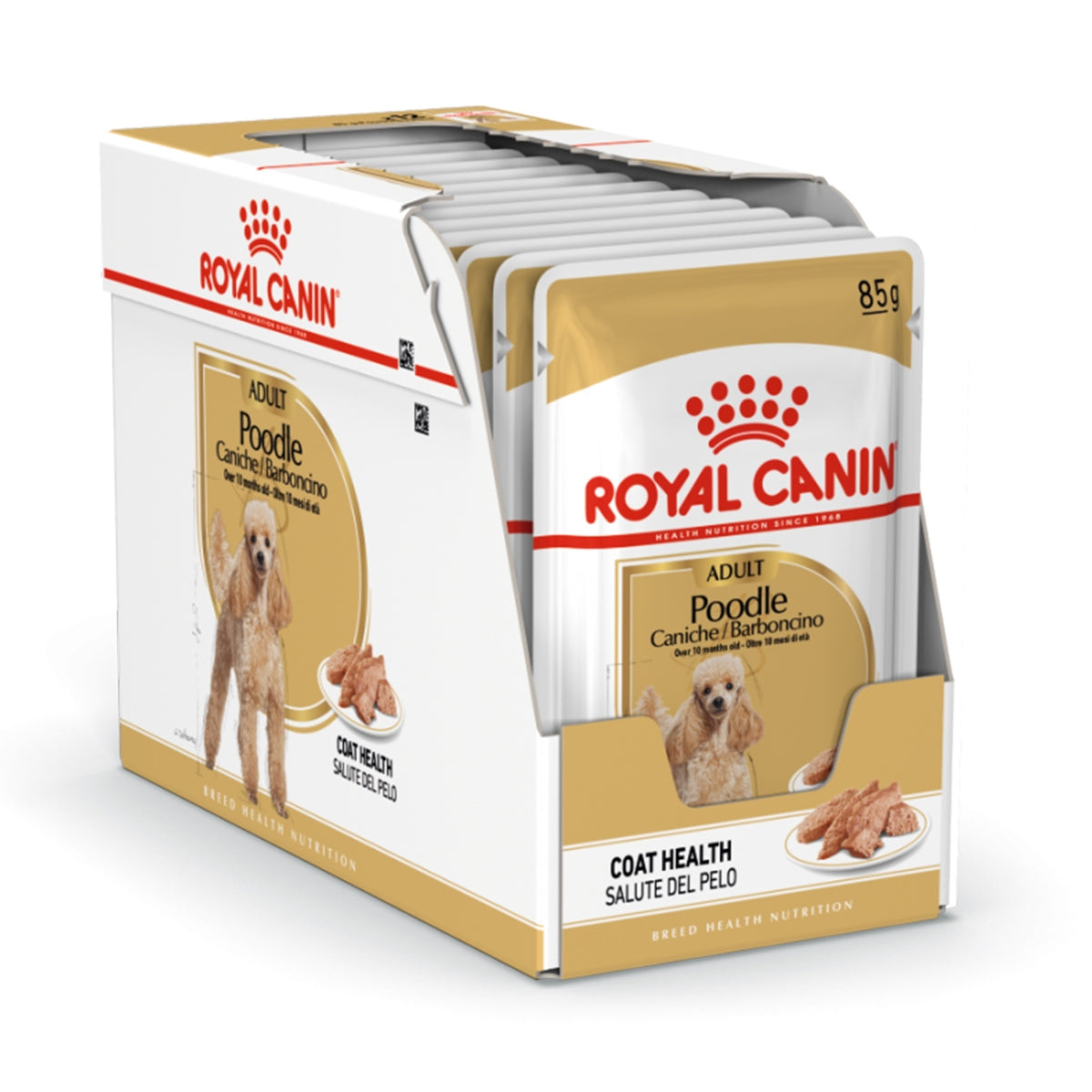 Royal Canin 12 x 85 gm Breed Health Nutrition Poodle Adult (Wet Food Pouches)
