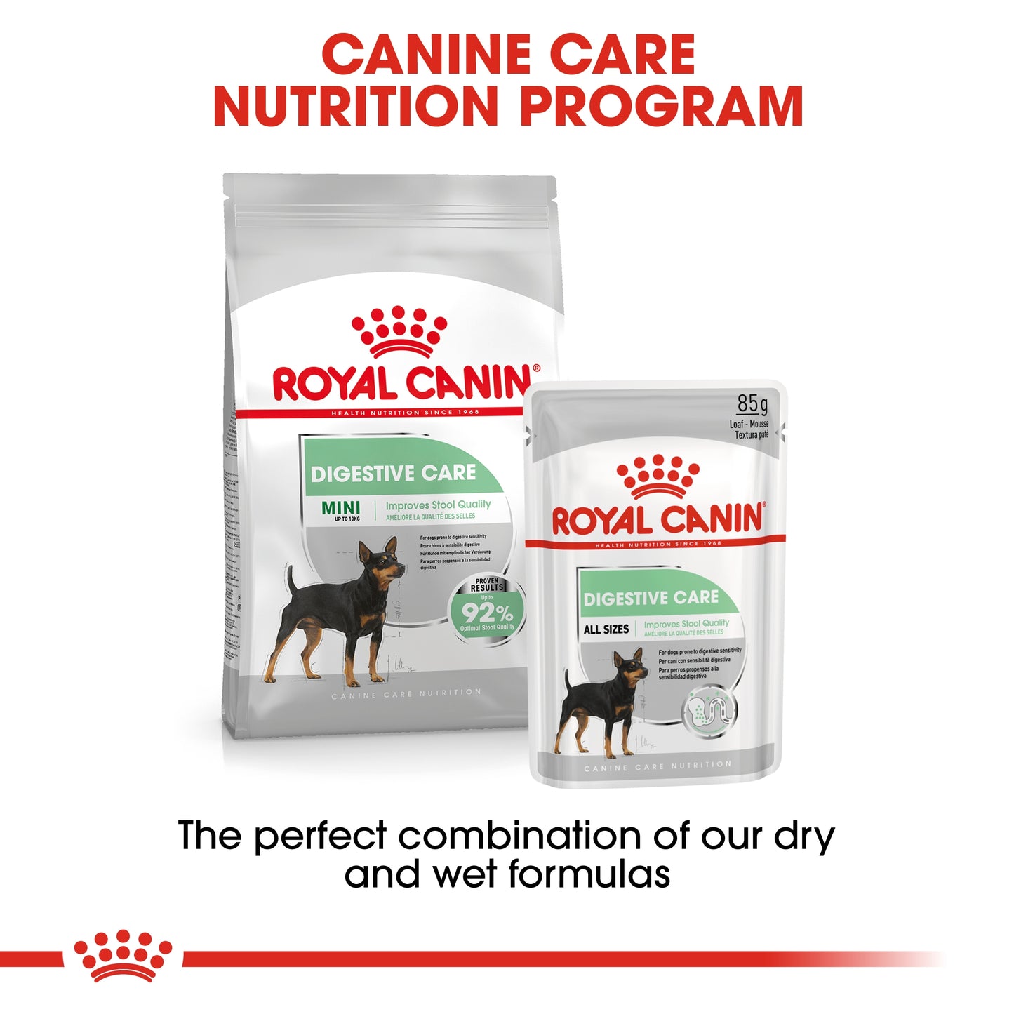 Royal Canin 12 x 85 gm Canine Care Nutrition Digestive Care (Wet Food Pouches)