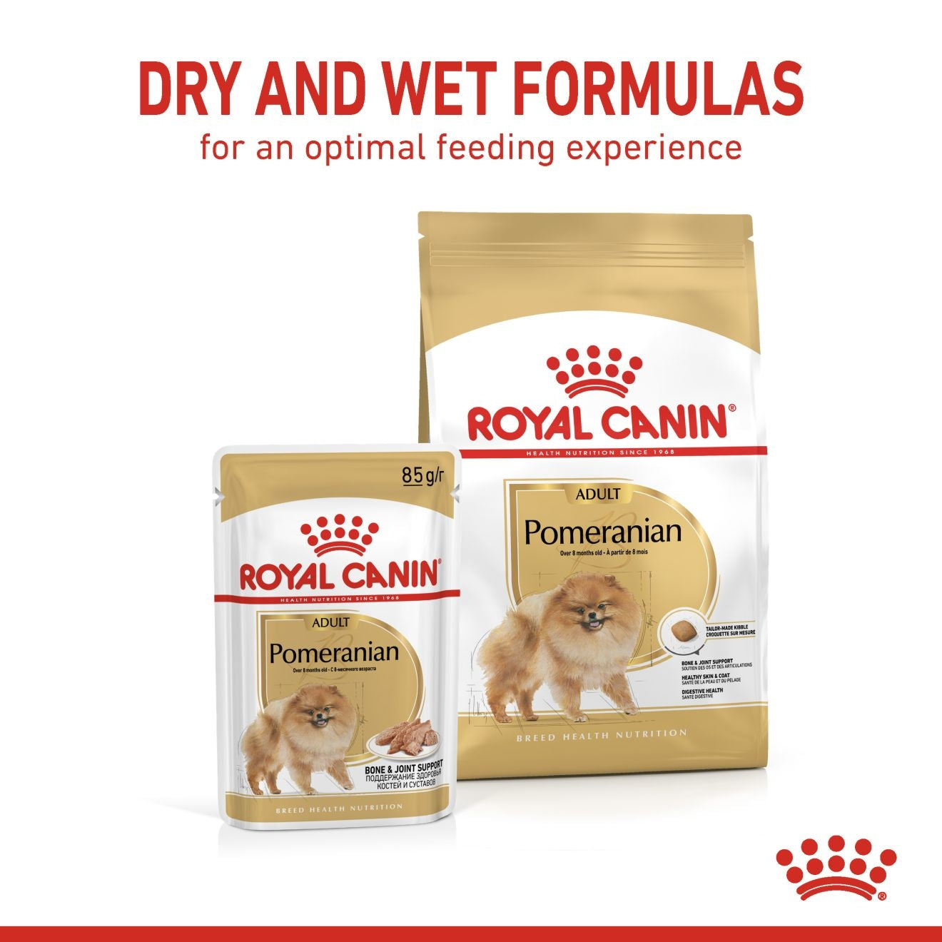 Royal Canin 12 x 85 gm Breed Health Nutrition Pomeranian (Wet Food Pouches)