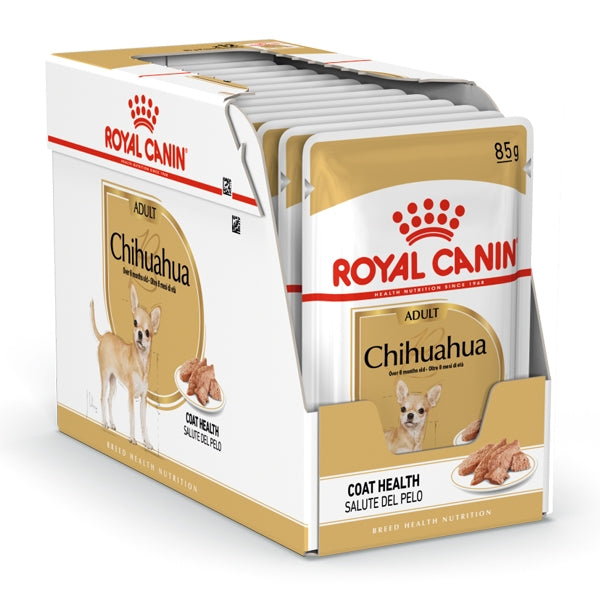 Royal Canin 12 x 85 gm Breed Health Nutrition Chihuahua Adult (Wet Food Pouches)