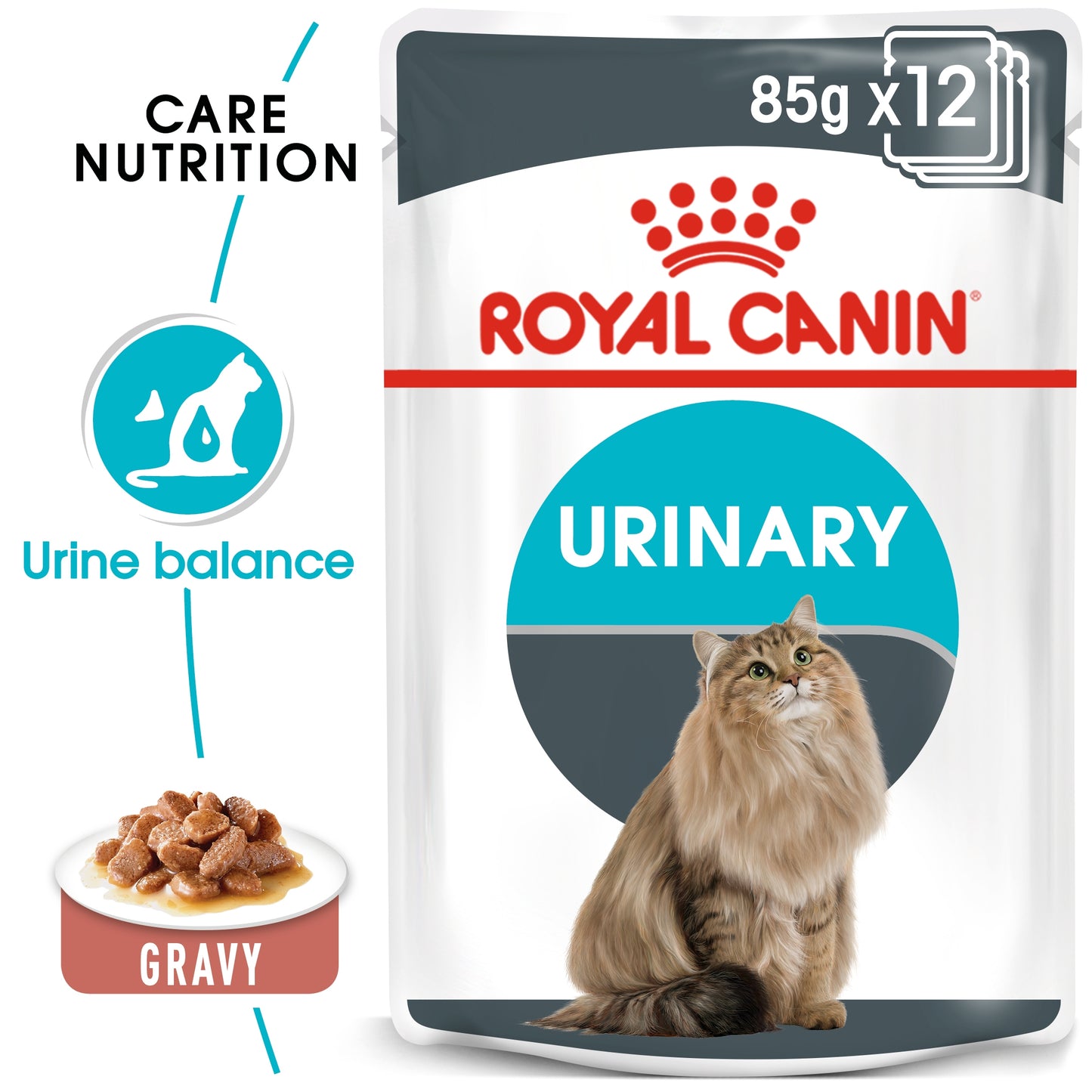 Royal Canin 12 x 85 gm Feline Care Nutrition Urinary Care (Wet Food Pouches)