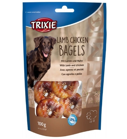 Trixie Premio Lamb Chicken Bagels Dog Treats 100G