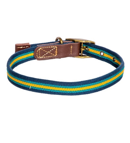Danish Design FatFace Bold Stripe Woven Dog Collar