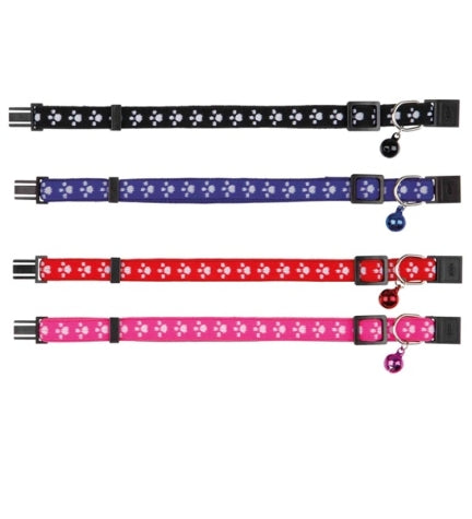 Trixie Paw Motif Elastic Cat Collar