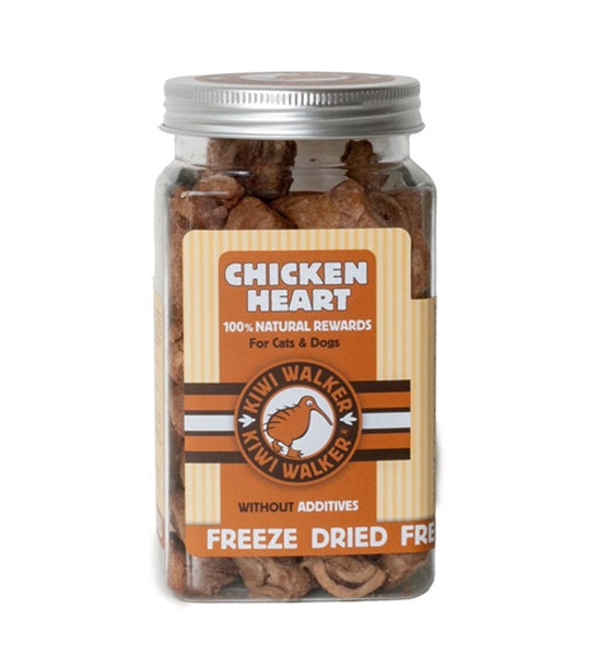 Kiwi Walker Freeze Dried Chicken Heart Snack for Cats & Dogs