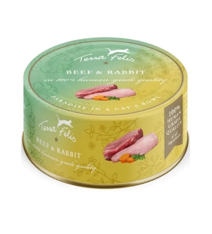 Terra Felis Beef & Rabbit Cat Wet Food 80G