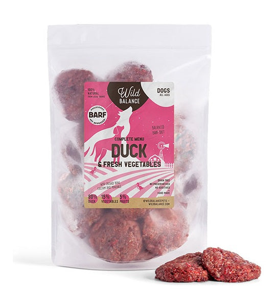Wild Balance Complete BARF Menu Duck Raw Food for Dogs
