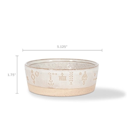 PetShop by Fringe Studio Tribal Marks Stoneware Bowl
