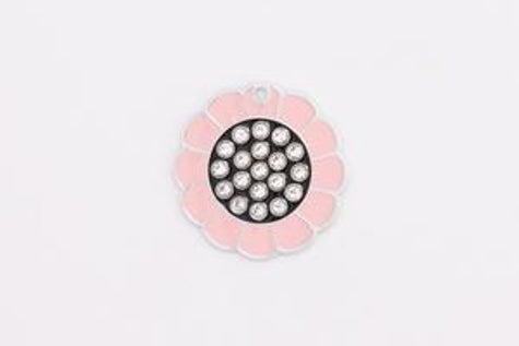 GoScribe Pet Tag Swarovski Flower Tags