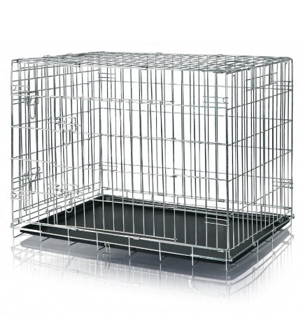 Trixie Galvanized 2 Door Wire Crate for Dogs & Cats