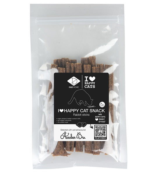 D&D Home I Love Happy Cats Snack Chicken & Rabbit Sticks