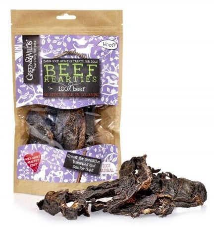 Green&Wilds Beef Hearties Dog Treats 140G