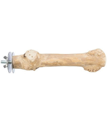 Trixie Coffee Wood Perch with Screw Attachment for Birds