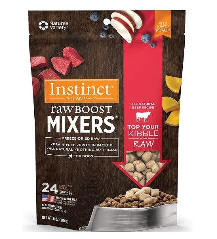 Instinct Raw Boost Mixers Beef Freeze Dried Dog Food Topper