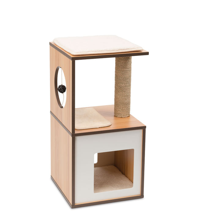 Catit Vesper Cat Furniture VBox Walnut Small