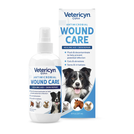 Vetericyn Plus Antimicrobial All Animal Wound and Skin Care 8oz